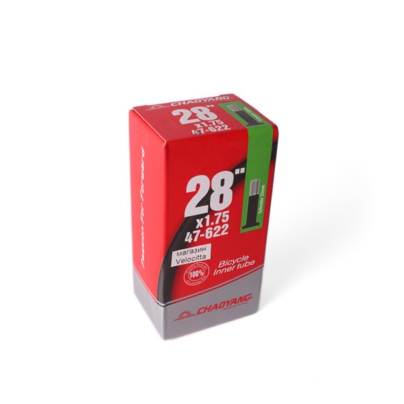 Камера Chaoyang 28&amp;quot; x1.75 (47-622), A/V -33 мм, бутиловая резина