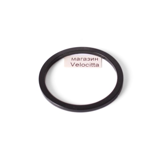 Кольцо проставочное Kenli KL-4021A, 1-1/8&amp;quot;, 2 мм, алюминий, черный