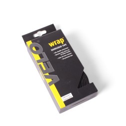 Оплётка руля Velo Wrap HandleBar Tape Black, с заглушками