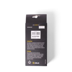 Оплётка руля Velo Wrap HandleBar Tape Black, с заглушками