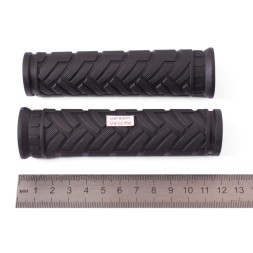 Ручки на руль для велосипеда SR-42, 120 мм, комплект, резиновые, black