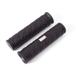 Ручки на руль для велосипеда SR-42, 120 мм, комплект, резиновые, black