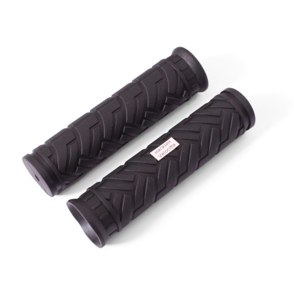 Ручки на руль для велосипеда SR-42, 120 мм, комплект, резиновые, black