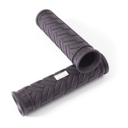 Ручки на руль для велосипеда SR-42, 120 мм, комплект, резиновые, black
