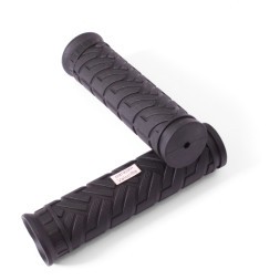 Ручки на руль для велосипеда SR-42, 120 мм, комплект, резиновые, black