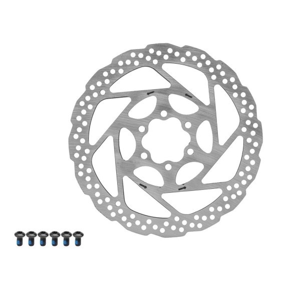 Ротор велосипедный Zeem BL-002, тормозной диск 160 мм, 6 болтов, 44 мм, стальной