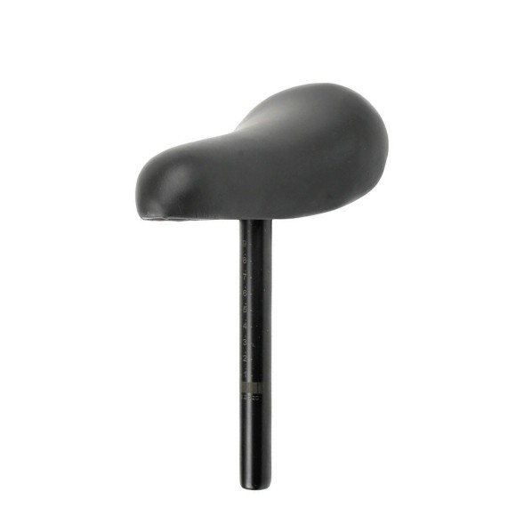 Велоседло детское Hongfei HF-AZ-1424, 190x140 мм, в сборе, с подседельным штырем, черный