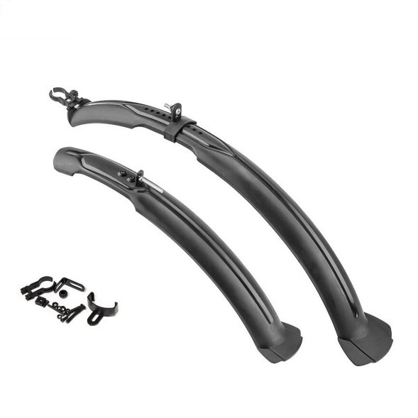 Комплект крыльев удлиненных XGNB-041, 24&amp;quot;-27.5&amp;quot;, пластик, регулируемые, Black