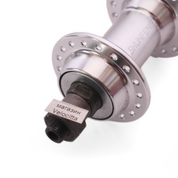 Втулка велосипедная Shunfeng SF-A203R silver, задняя, ось 3/8"х135x145 мм, ALU, под V-br, под трещотку, на эксцентрике, 36 отверстий, хром