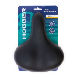 Седло велосипедное Hogger SDHG55208E0BK, 255x208 мм, комфорт, унисекс, эластомер, Black