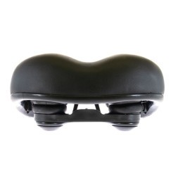 Седло велосипедное Hogger SDHG55208E0BK, 255x208 мм, комфорт, унисекс, эластомер, Black