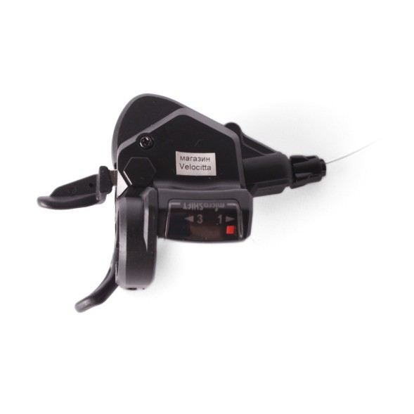 Велосипедный шифтер Microshift TS39-3L, 3 скорости, левая, с тросом