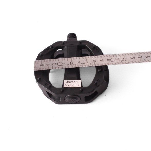 Педали велосипедные Feimin FP-866, резьба, со светоотражателями, пластиковые, 88x90 мм, черный