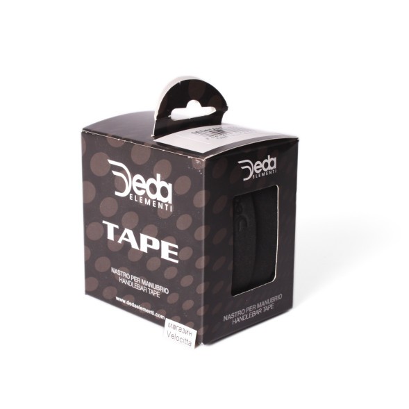 Обмотка для велоруля Deda Tape, Elementi Night black, клеевая основа, длина 180 см.
