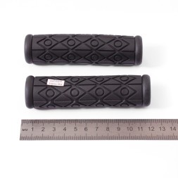 Рукоятки руля (грипсы, комплект) SR-45, 120 мм, резиновые, черный