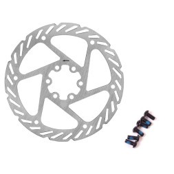Ротор дискового тормоза New Vision DR-515, 180 мм, под 6 болтов, PCD 44 мм, серебро