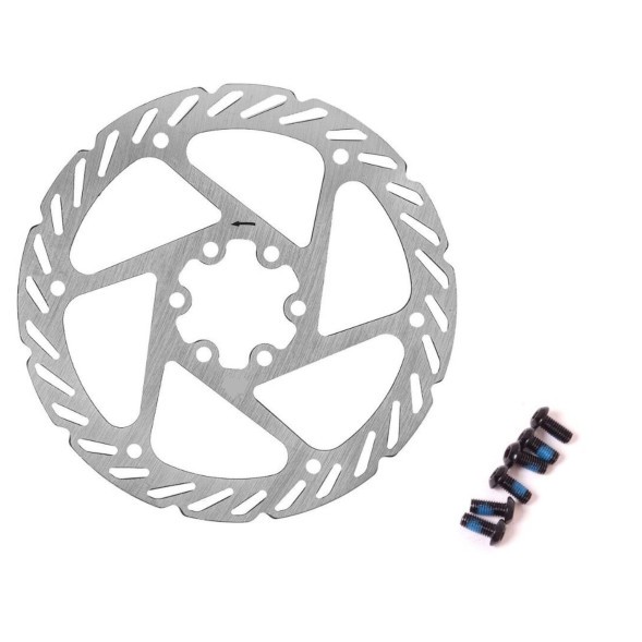 Ротор дискового тормоза New Vision DR-515, 180 мм, под 6 болтов, PCD 44 мм, серебро