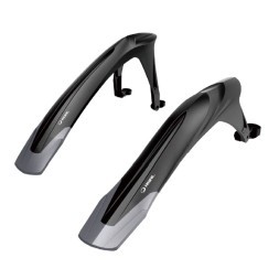 Крылья велосипедные RBRL RL-1000F/R, для MTB, 24-29", передне/заднее, на штаны вилки, на задние перья рамы, для покрышки max 2.5", пластик, б/уп.