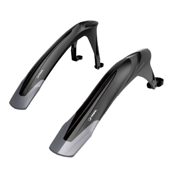 Крылья велосипедные RBRL RL-1000F/R, для MTB, 24-29&amp;quot;, передне/заднее, на штаны вилки, на задние перья рамы, для покрышки max 2.5&amp;quot;, пластик, б/уп.